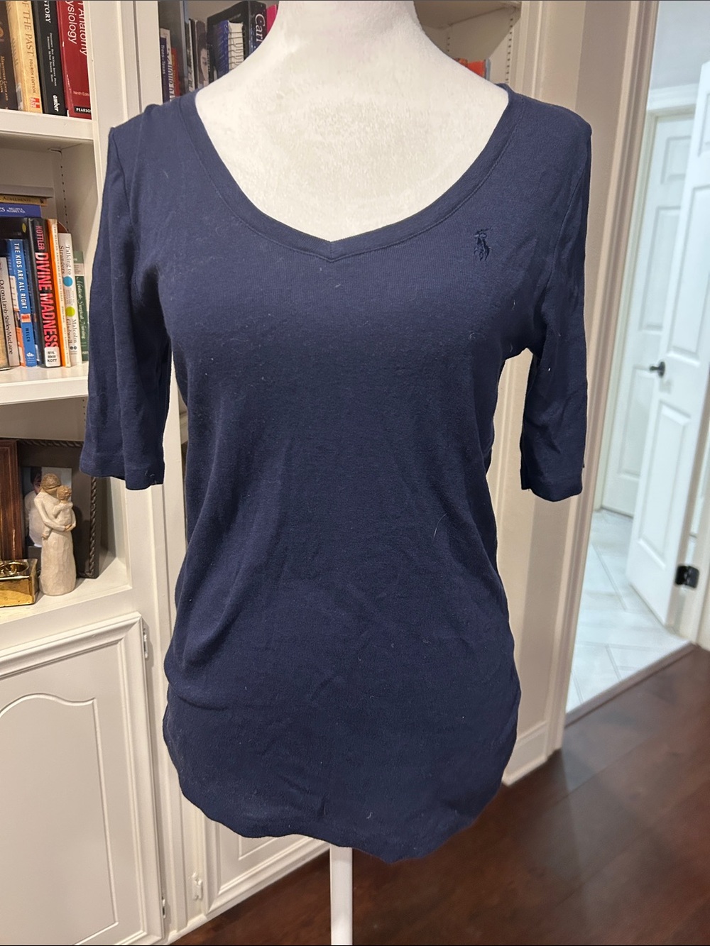 Ralph Lauren Navy Scoop Neck Short Sleeve Tee